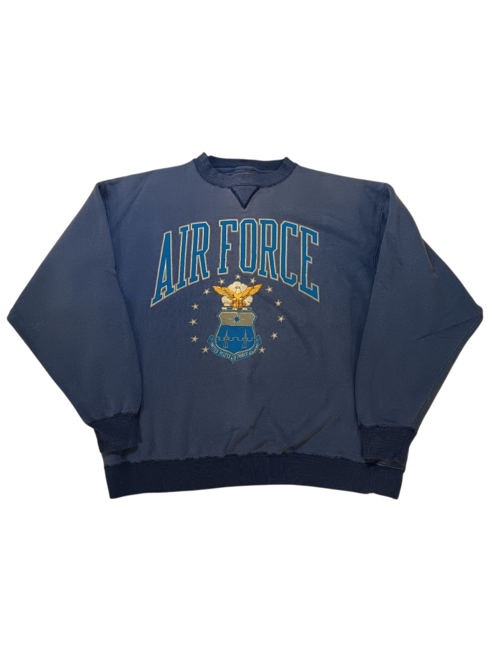 80s Air Force Navy Blue Crewneck Sweatshirt - XL